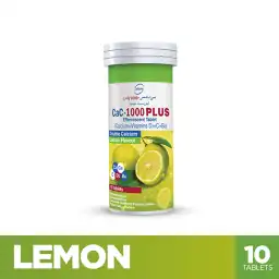 Cac 1000 Plus Lemon Flavour Effervescent Tablets 10s